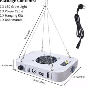 Dimmable Full Spectrum LED Grow Light - Ideal for Indoor Plants Veg and Flower